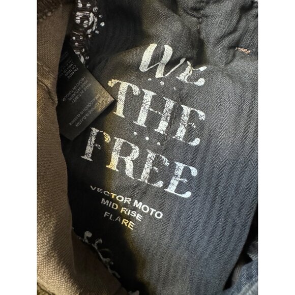We The Free Vector Moto Mid Rise Size 24 Flare Black NWT Tall - Picture 15 of 16